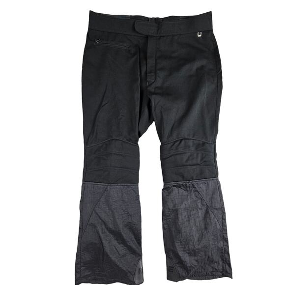 Vintage Roffe Jett Mens Ski Pants Snowboarding Gorpcore Nylon Stretch Black 40 - Picture 1 of 15